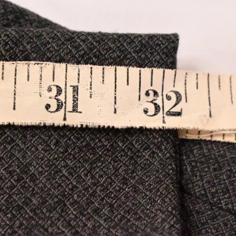 Hart‎ Schaffner Marx Gray Flat Front Dress Pants Men's 38x32 - Picture 7 of 7